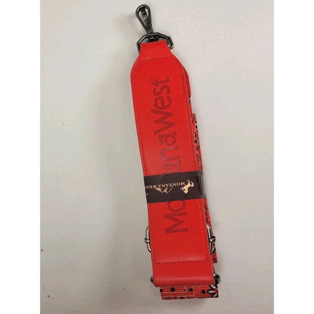 Montana West Red Bandana‎ Paisley Crossbody Tote Guitar Strap NWOT